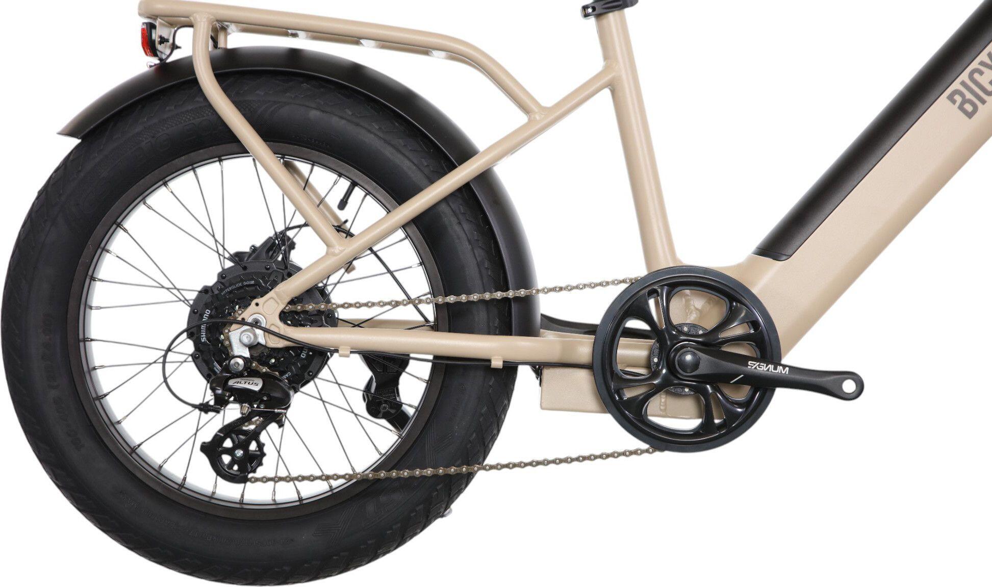 Bicyklet Bicicleta de Carga Eléctrica Shimano Altus 7S 670 Wh 20'' Beige Marfil 3/7
