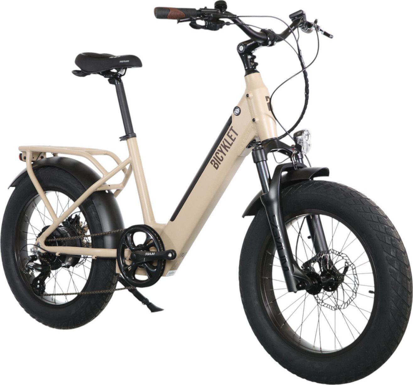 Bicyklet Bicicleta de Carga Eléctrica Shimano Altus 7S 670 Wh 20'' Beige Marfil 2/7