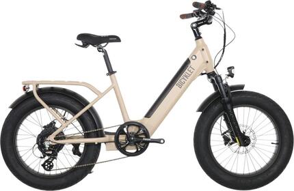 Vélo Cargo Shortail Électrique Bicyklet Shimano Altus 7V 670 Wh 20'' Beige Ivoir