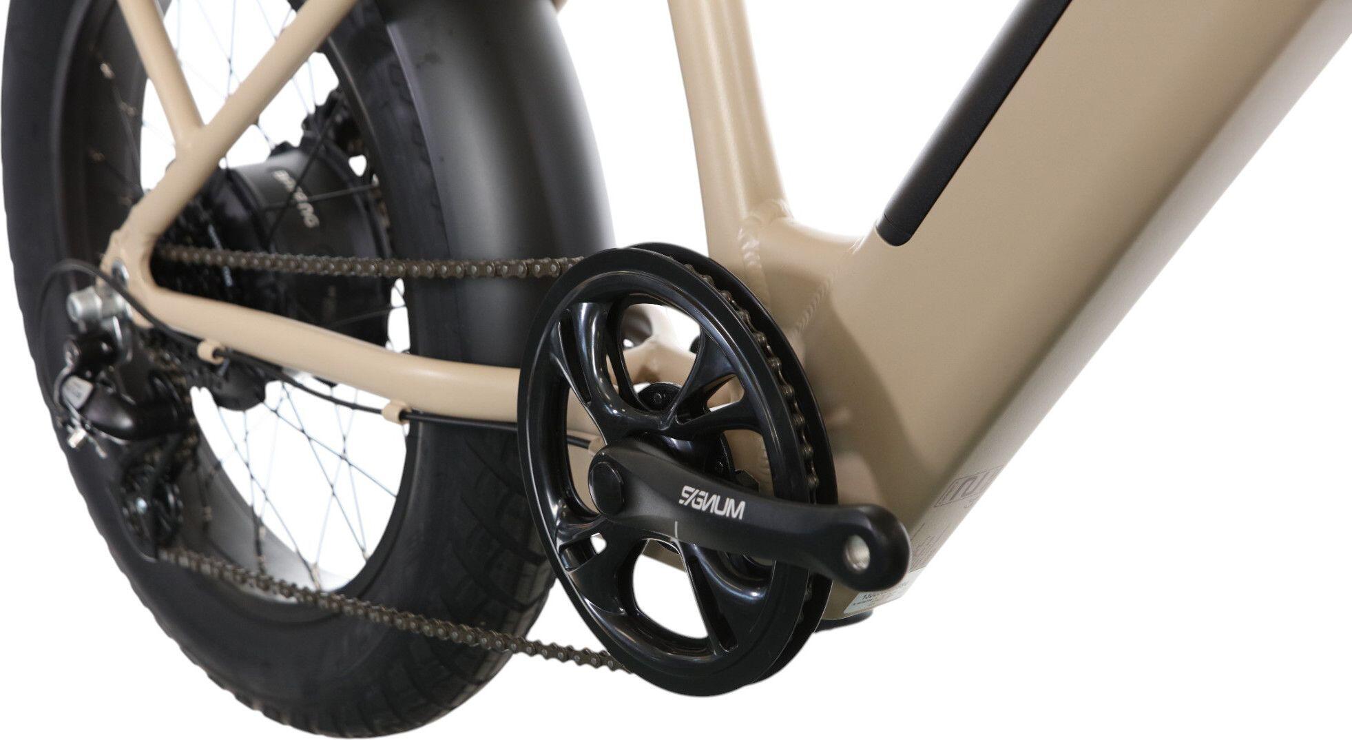 Bicyklet Bicicleta de Carga Eléctrica Shimano Altus 7S 670 Wh 20'' Beige Marfil 4/7