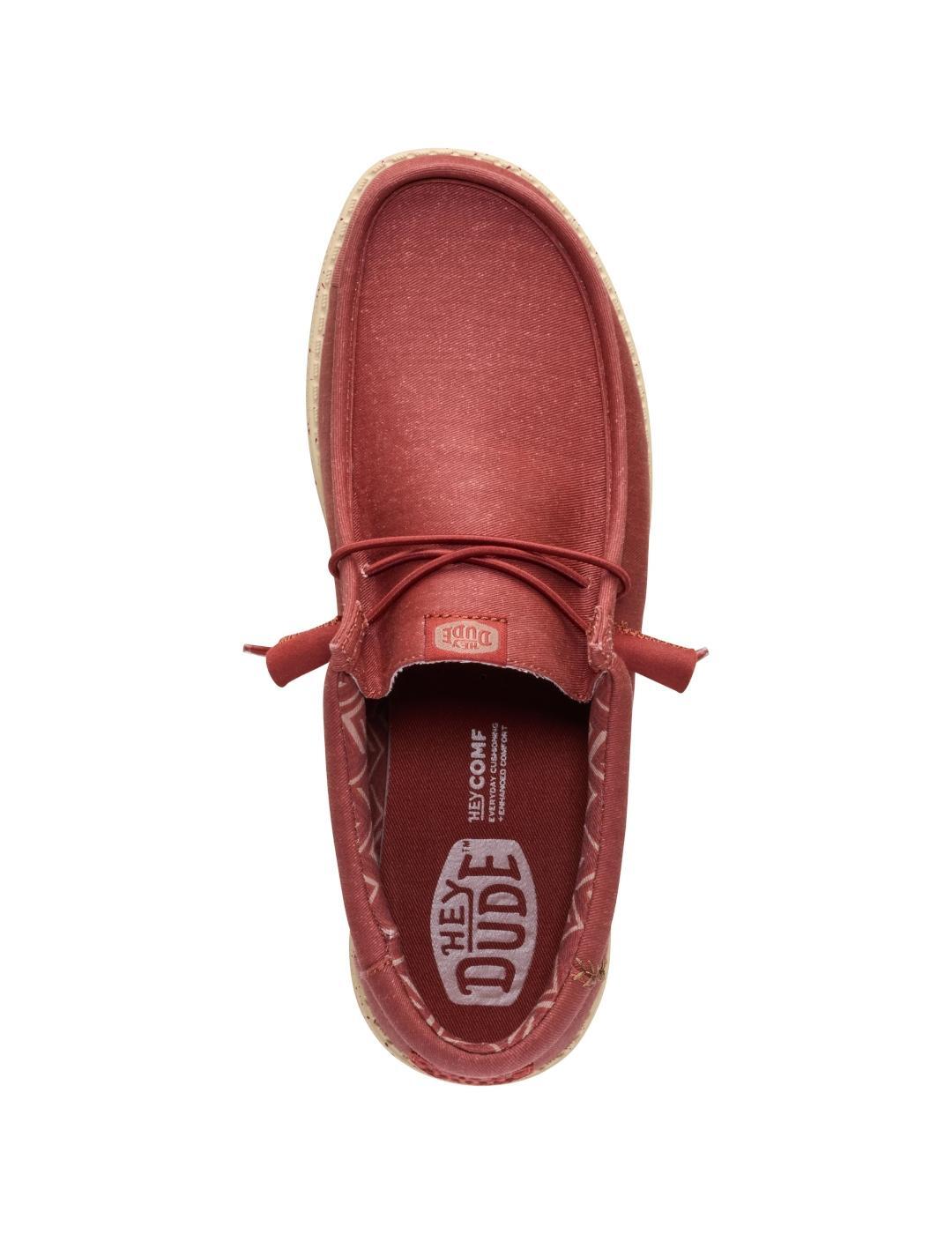 TÉnis De Lona Homem Hey Dude Wally Strech Canvas Vermelho 7/7