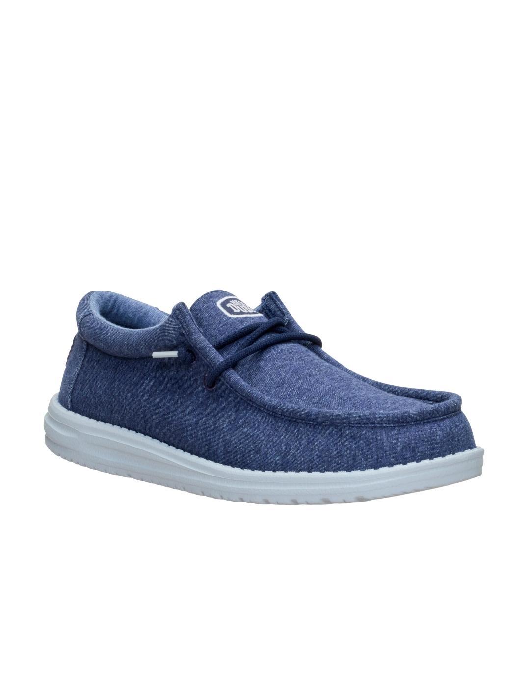 Zapatillas para Hombre Hey dude Stretch  Marino 3/7