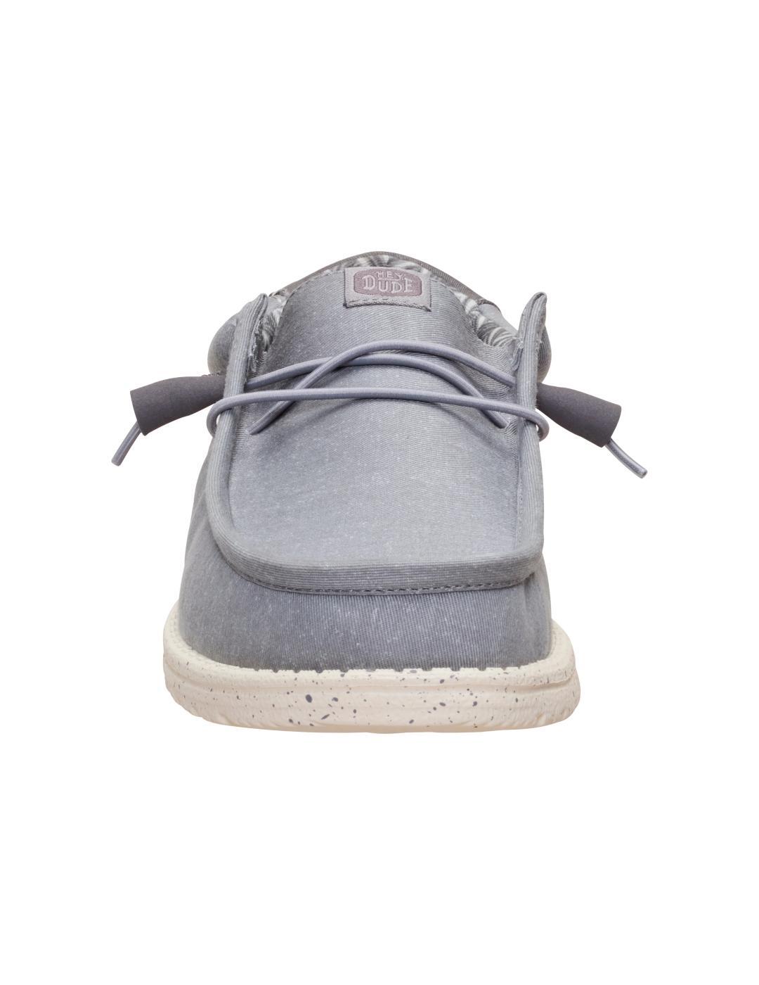 Tênis para Homem Hey dude Wally stretch canvas Cinza. 6/7
