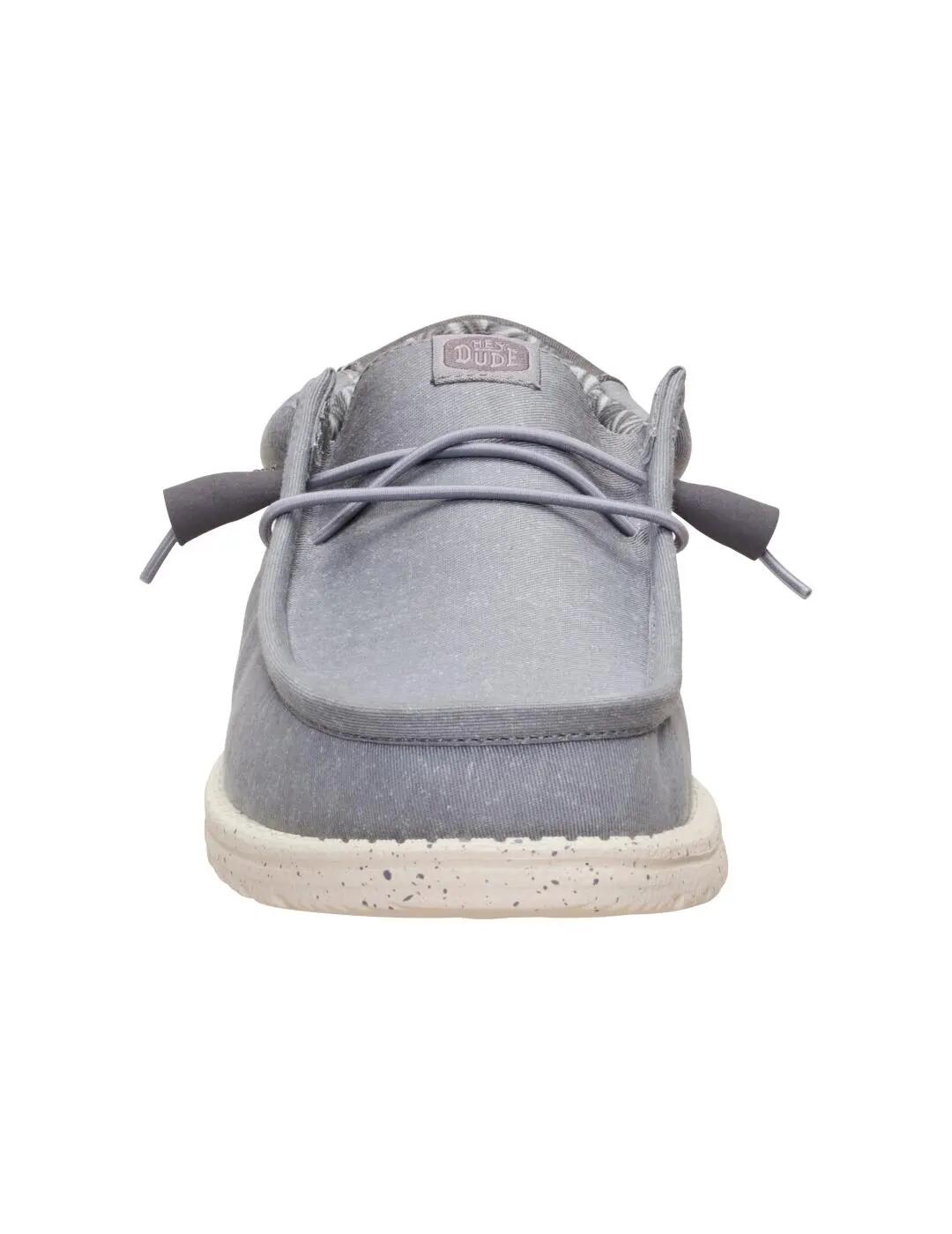 Sneaker für Herren Hey Dude Wally Stretch Canvas Grau. 6/7