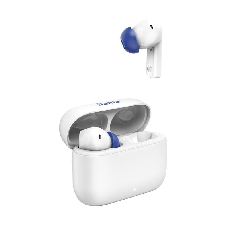 Casti True Wireless Hama Passion Clear II, Bluetooth, Microfon, ANC (Alb)