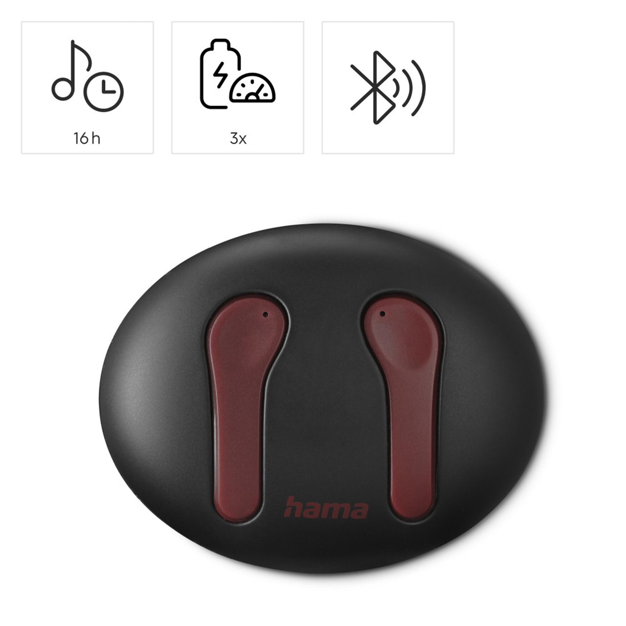 HAMA Bluetooth®-Kopfhörer Spirit Unchained, In-Ear, Rot 2/7