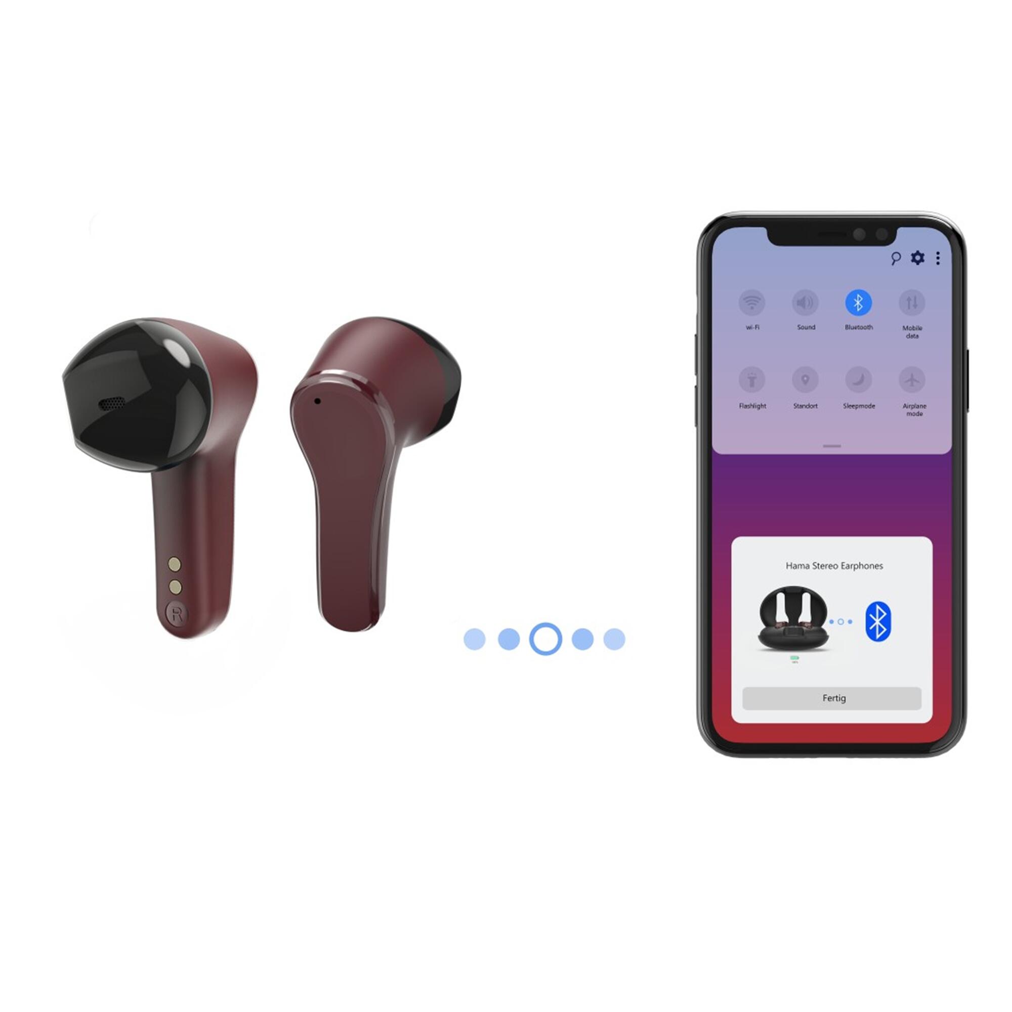 HAMA Bluetooth®-Kopfhörer Spirit Unchained, In-Ear, Rot 5/7