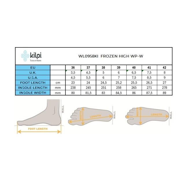 High snowshoes pour femme Kilpi FROZEN HIGH WP-W 6/7
