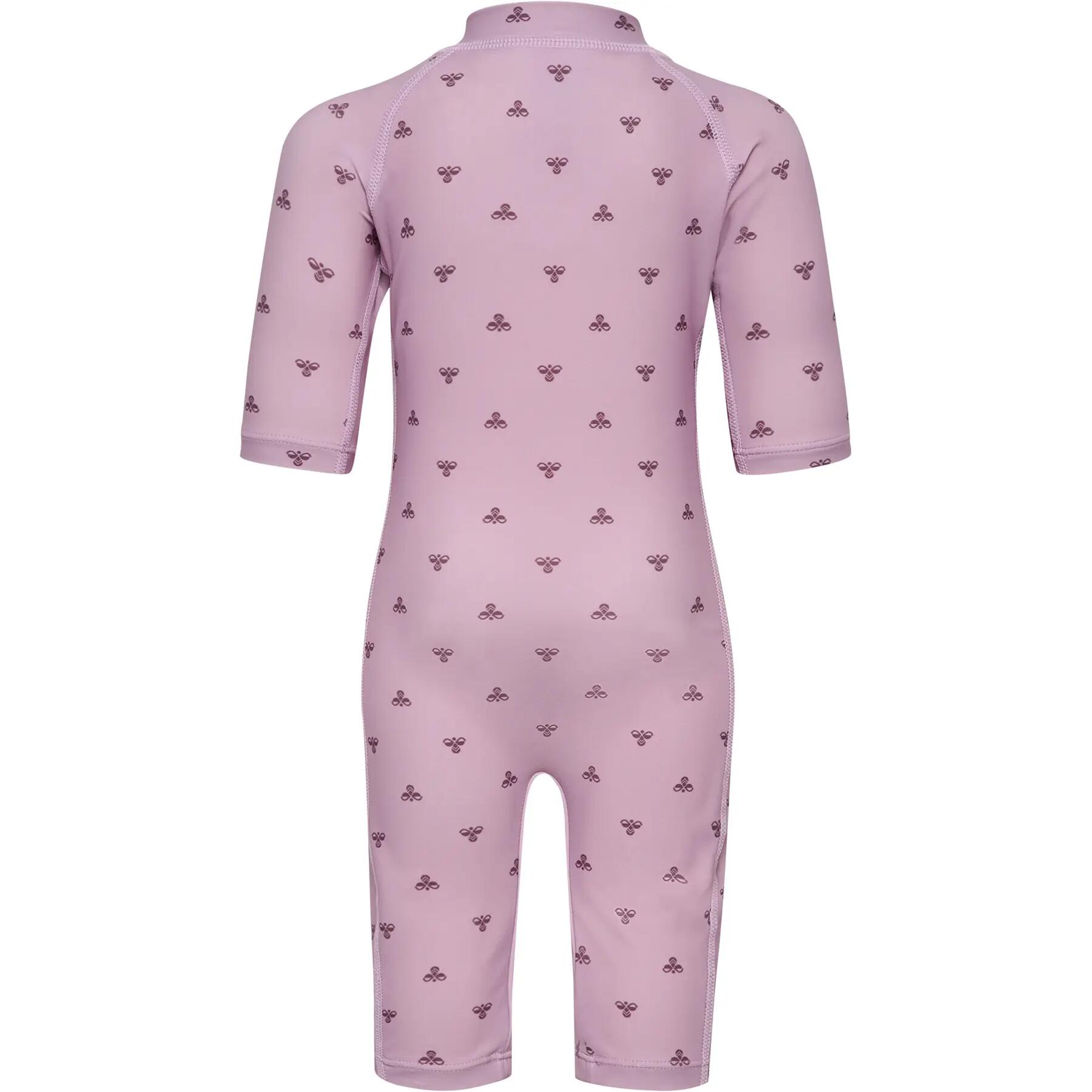 Costume da bagno intero 3/4 ragazza Hummel BEE AOP 3/4