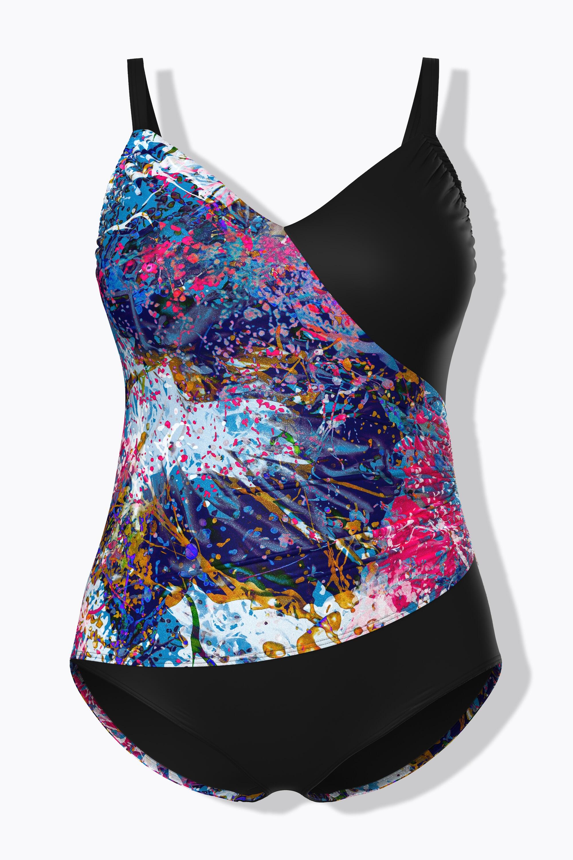 Femme Maillot de bain style cache-cœur bonnets souples bretelles réglables 6/7