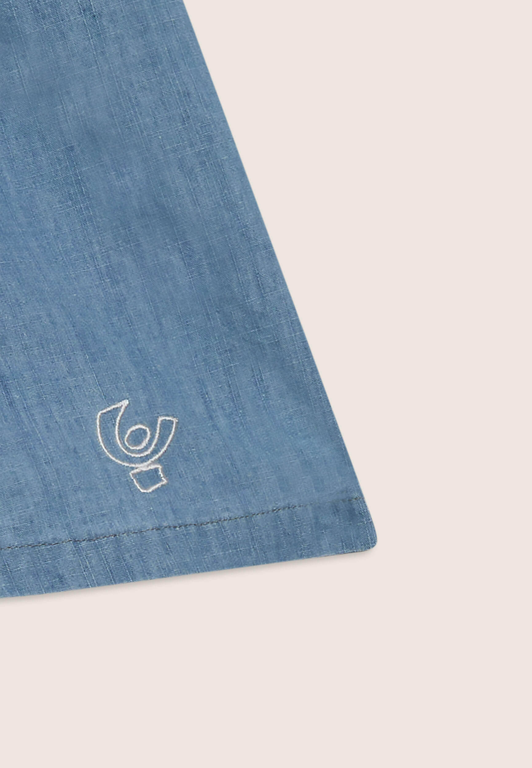 Shorts in tessuto chambray da bambina e ragazza 3/3