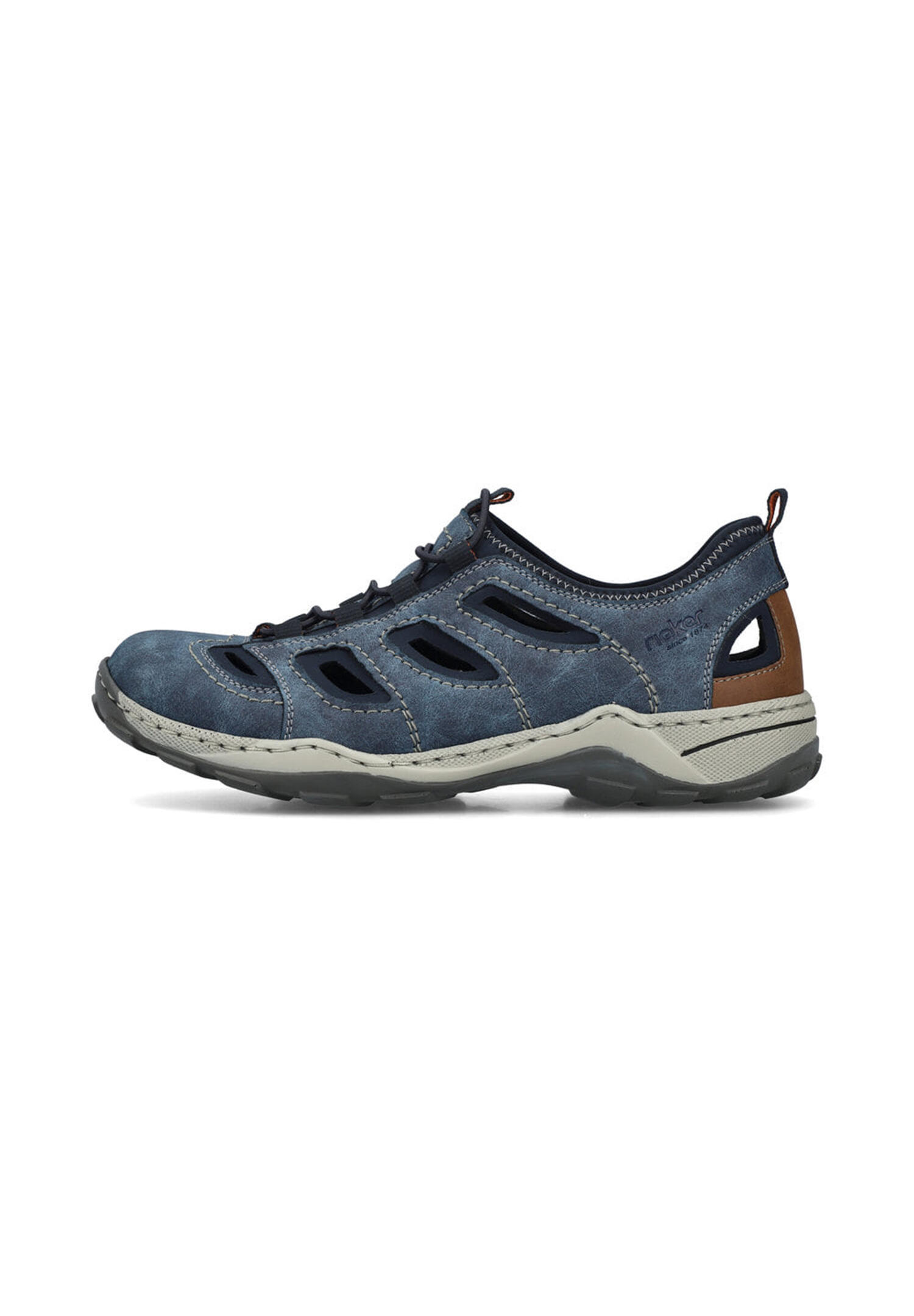 Rieker Herren Slipper Slipper  Sneaker 08065-17 Blue 3/5