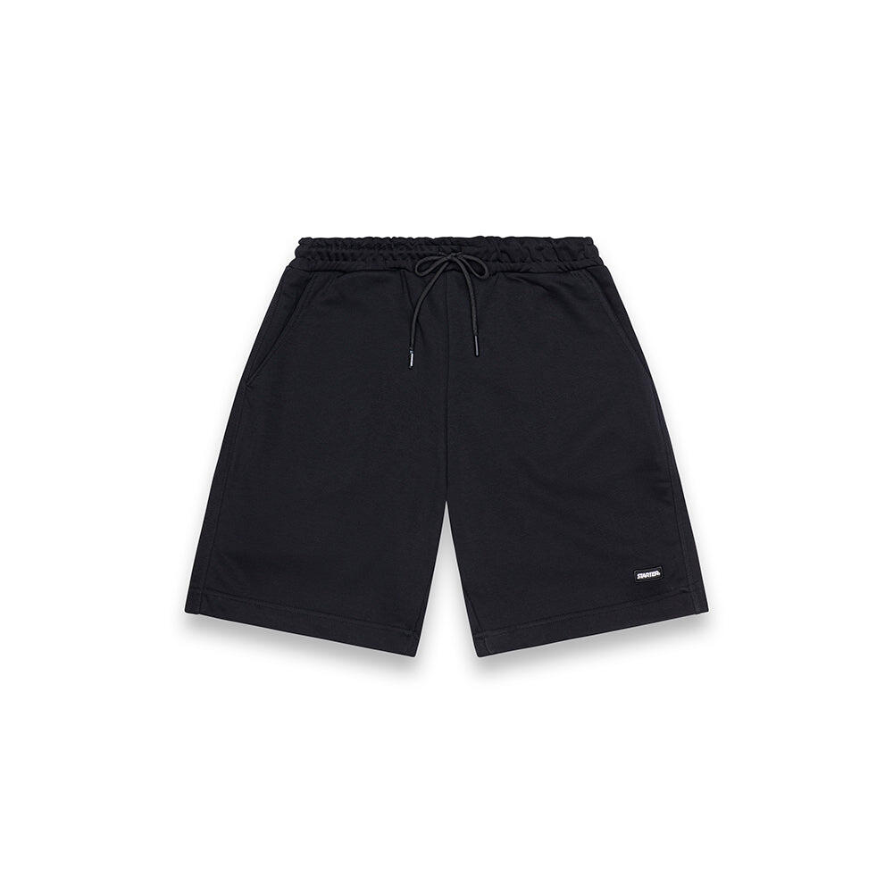 Bermuda Uomo Minimal in Felpa NERO 1/3