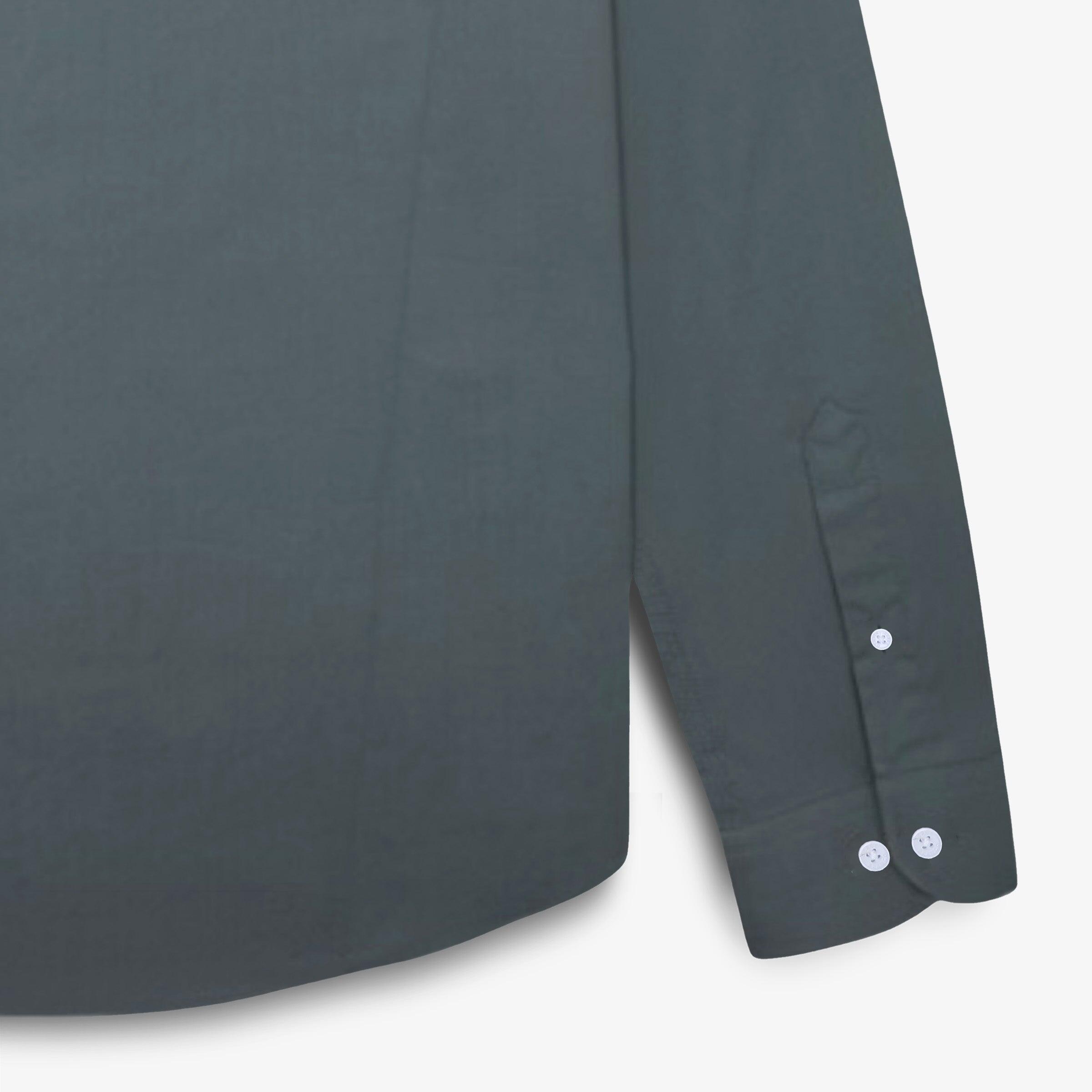 Chemise manches longues en coton kaki 4/4