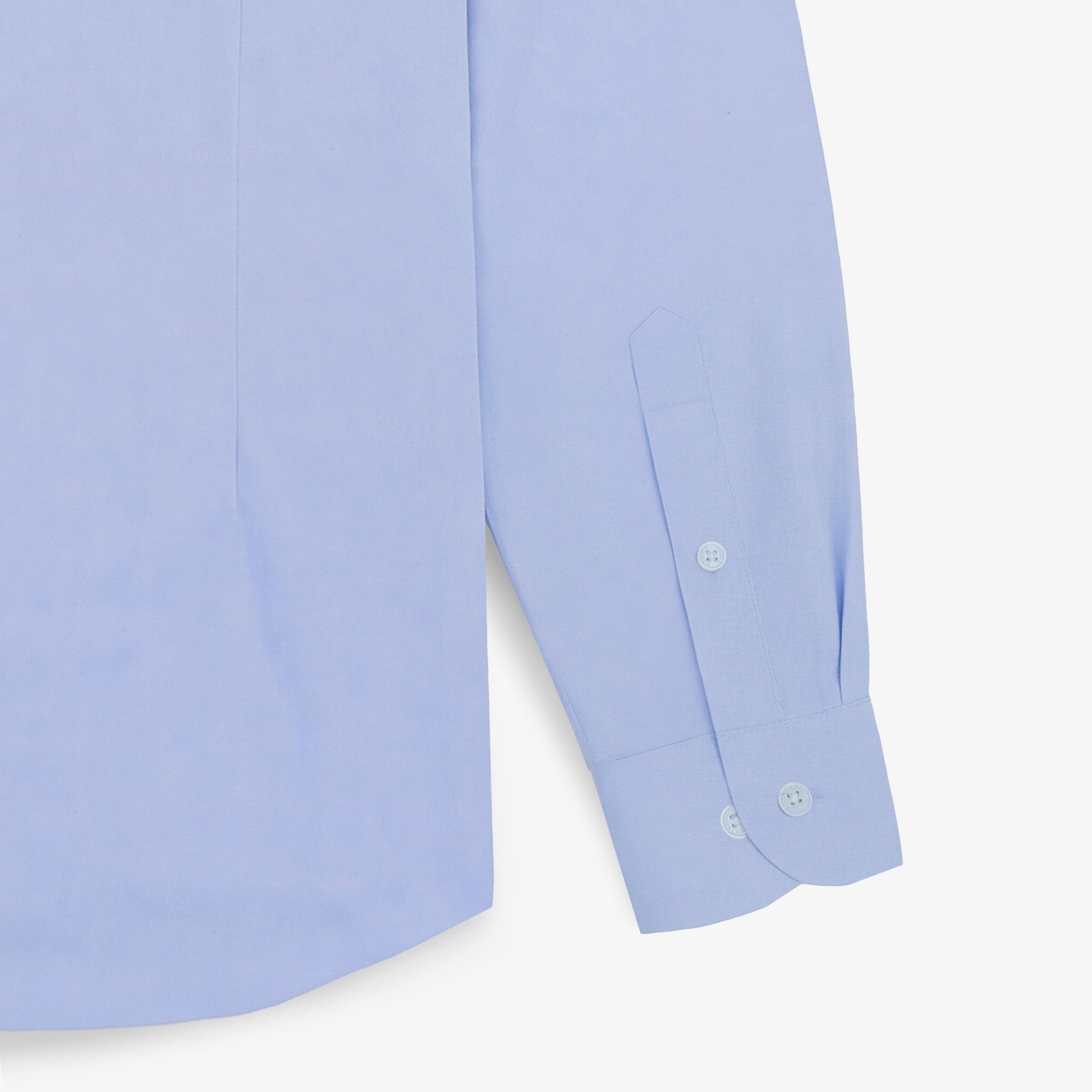 Camisa de manga larga de algodón azul cielo 5/5