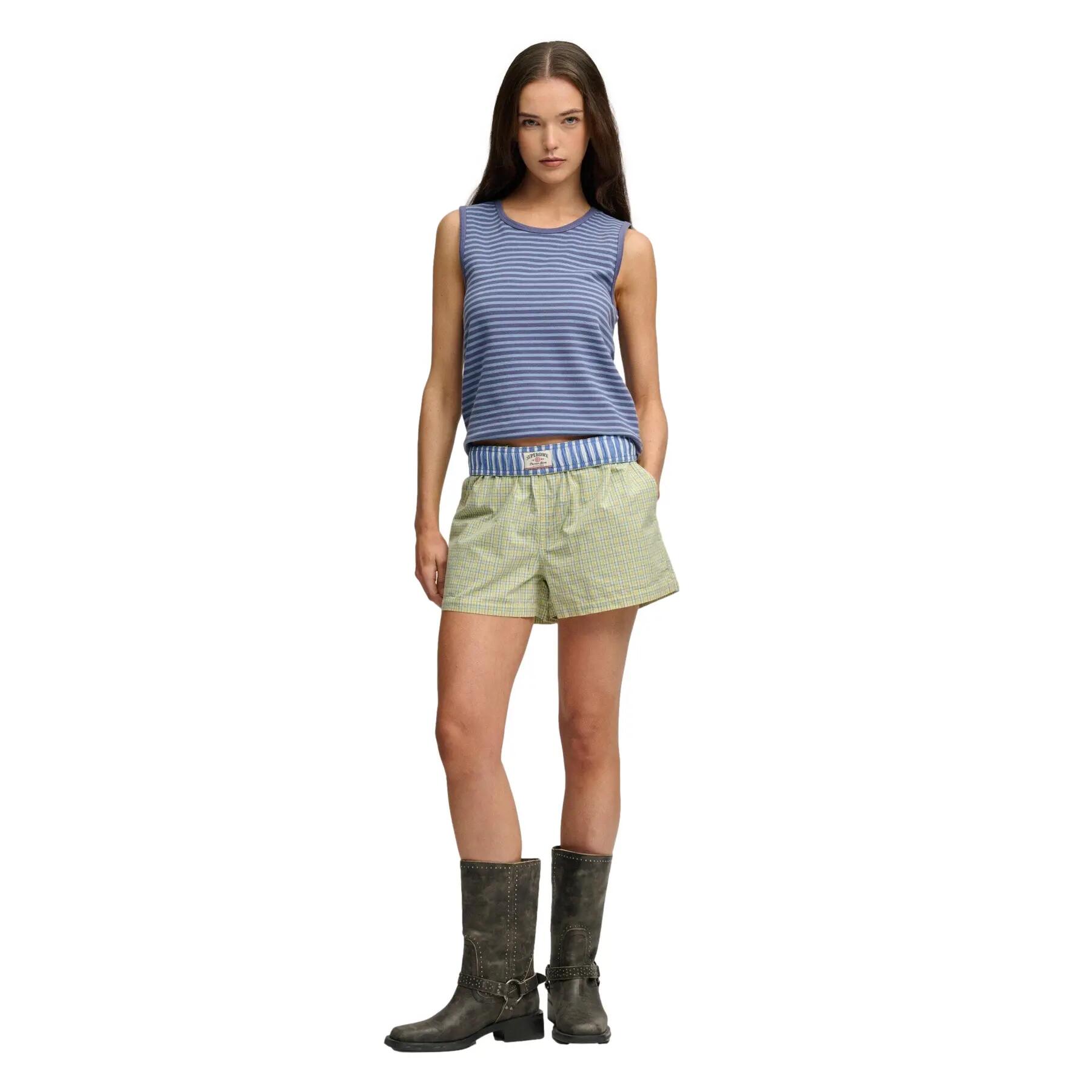 Short femme Superdry Mini Check 1/7
