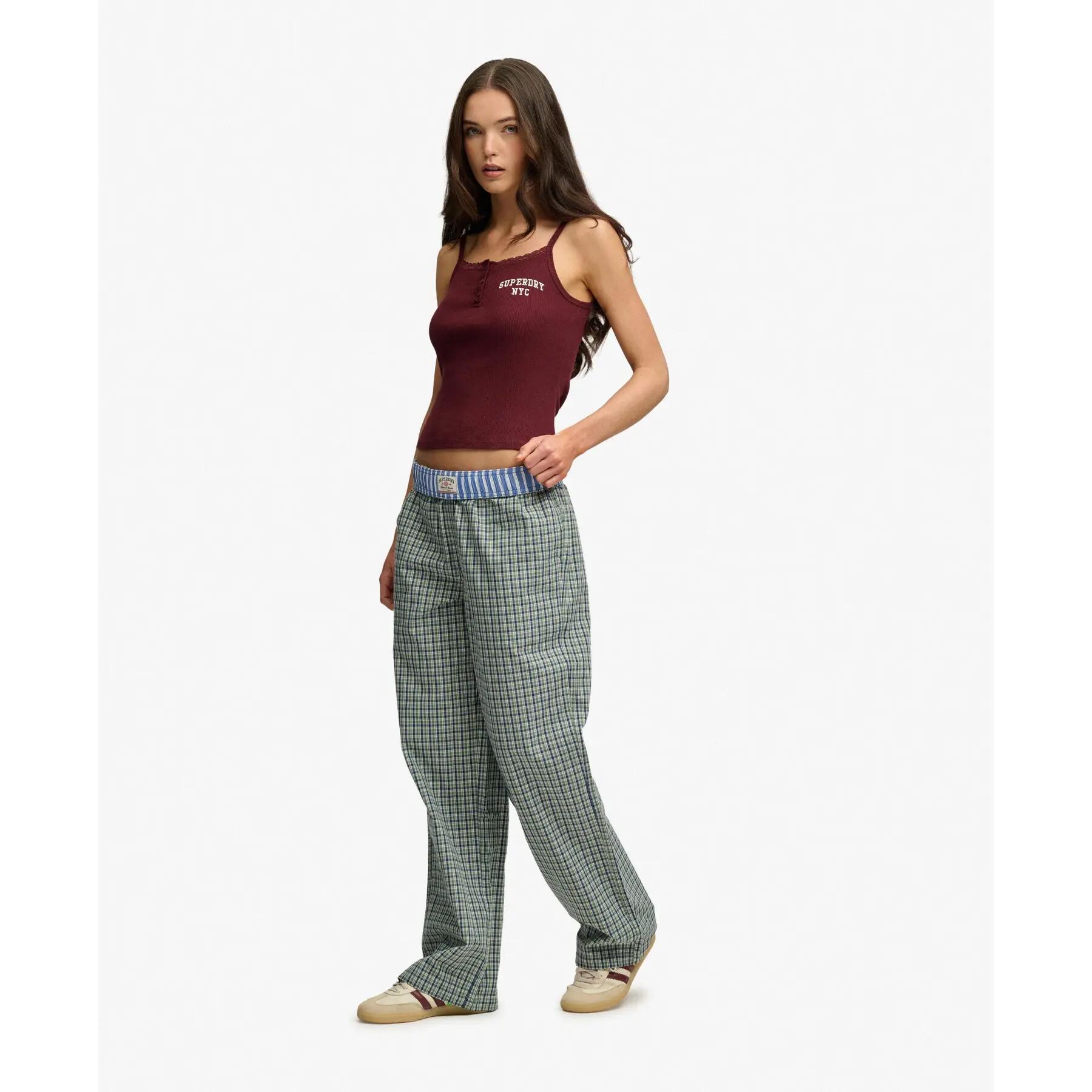 Pantaloni da donna Superdry Mini Check 5/7