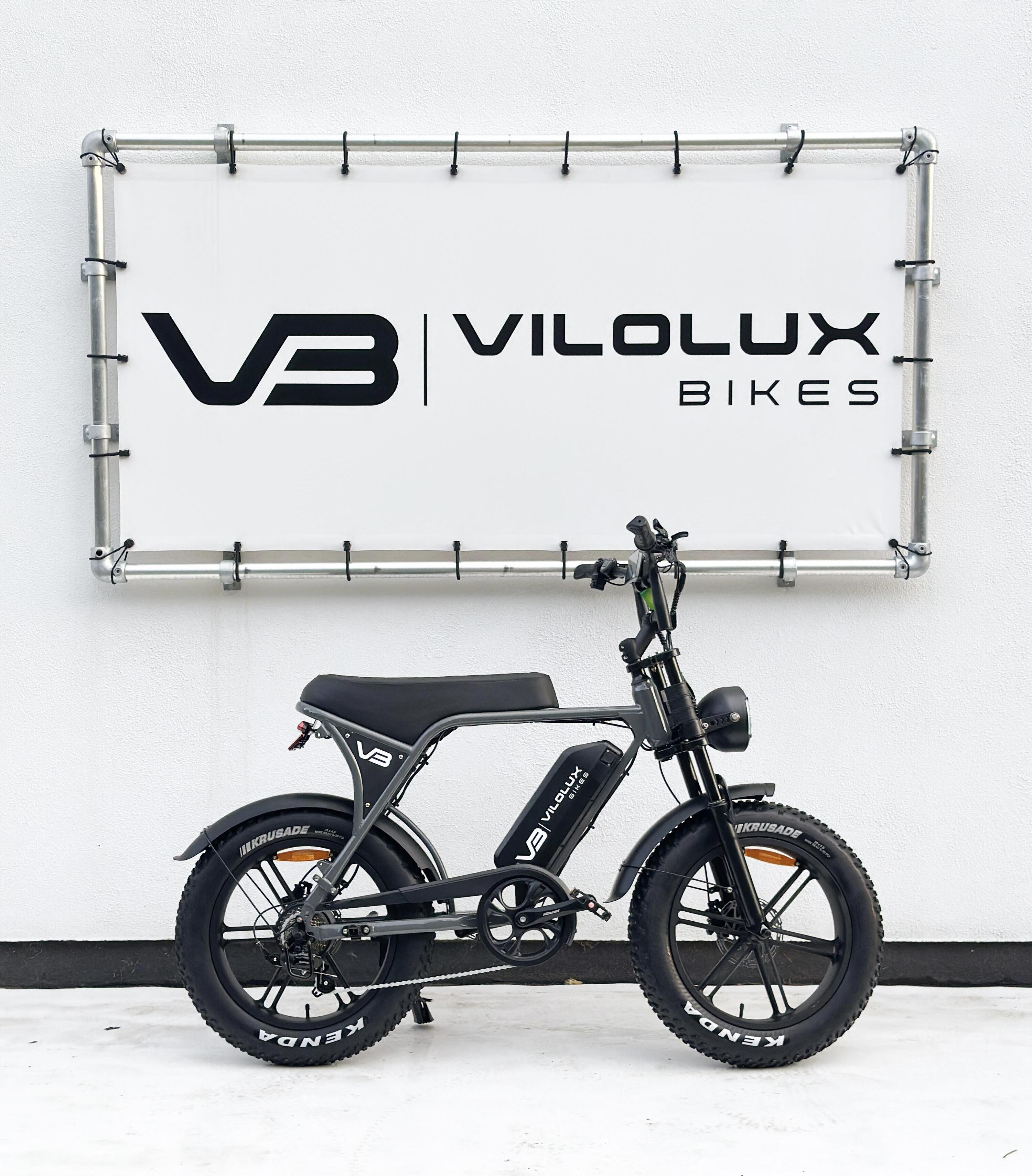 **Fatbike V8/C80 PRO – Gris– Livré prêt à rouler** 3/3