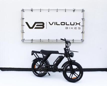 Fatbike V8/C80 PRO met achterzit en voorrek - GRIJS- Rijklaar geleverd