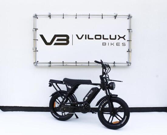 Fatbike V8/C80 PRO met achterzit en voorrek - ZWART - Rijklaar geleverd