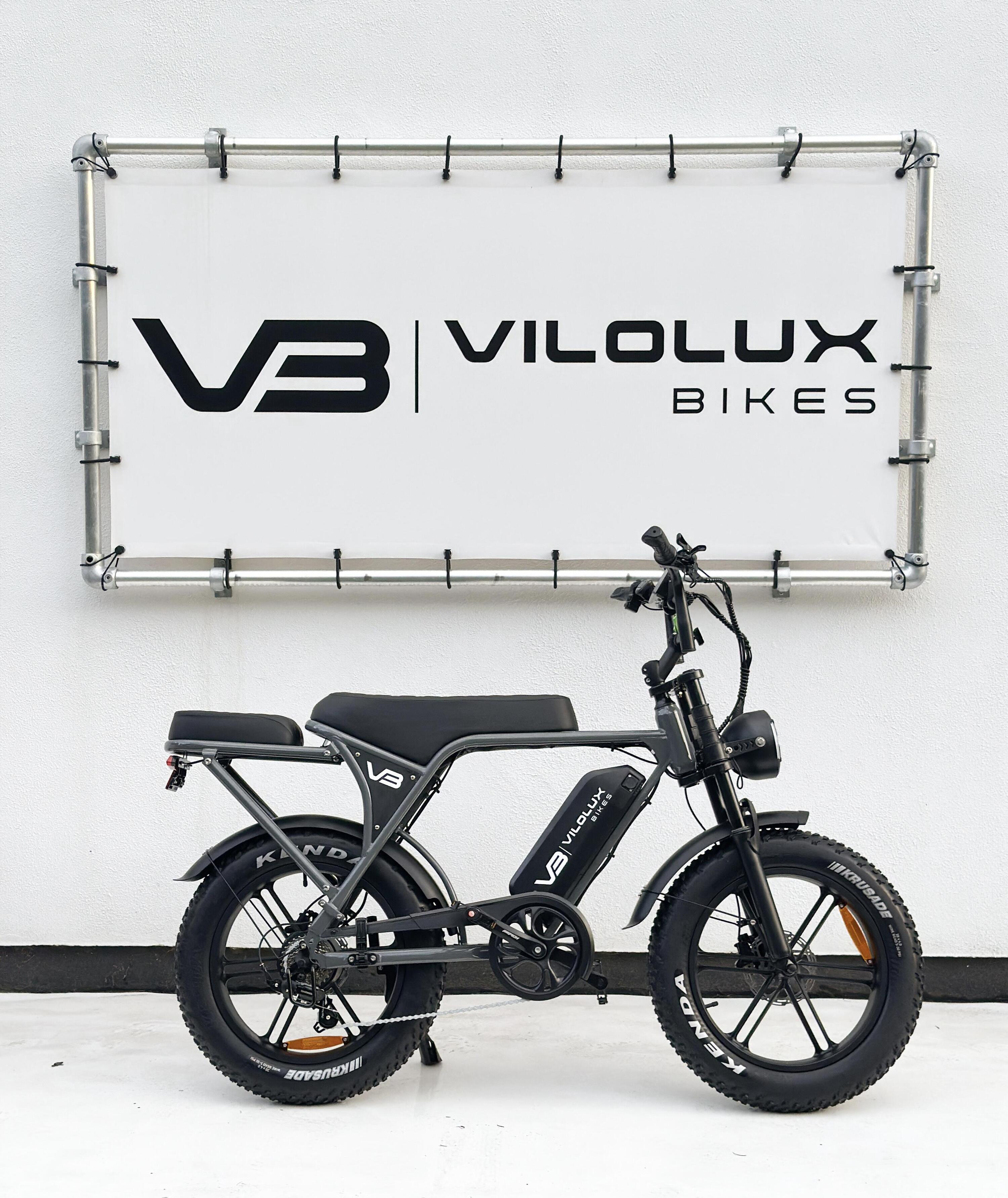 Fatbike V8/C80 PRO met achterzit - GRIJS - Rijklaar geleverd 3/3