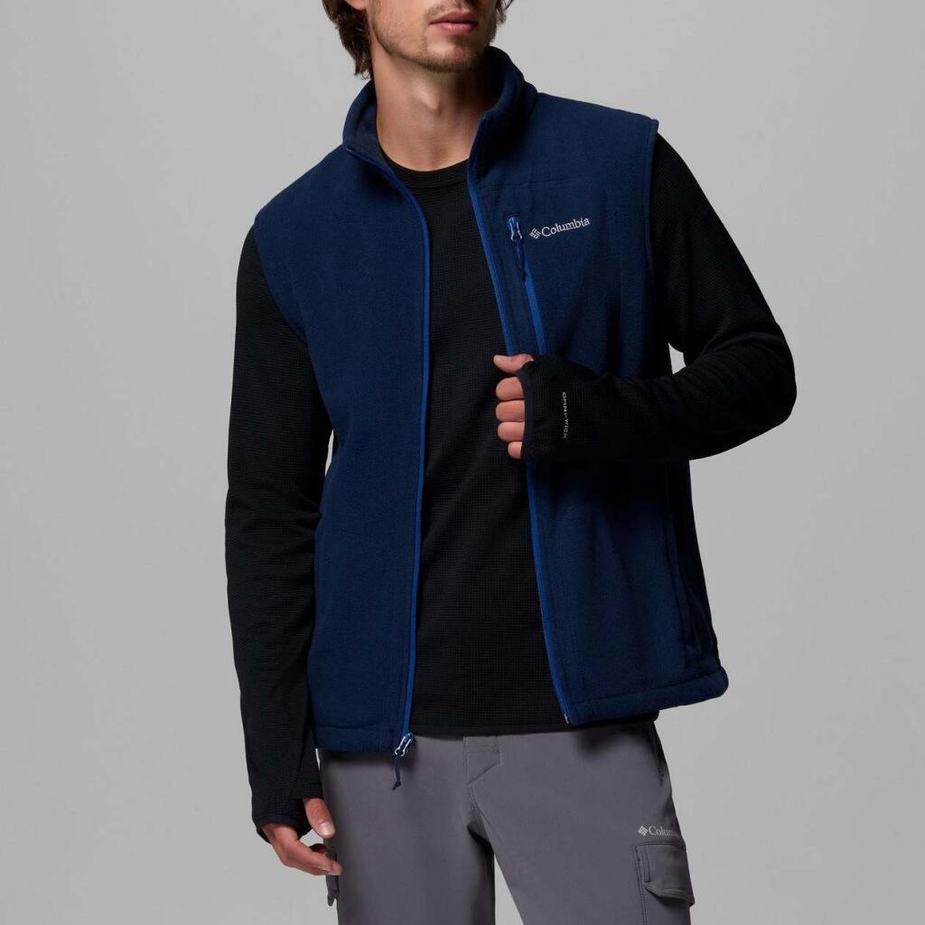 Columbia Modelo Fast Trek Fleece Vest Cor Azul 3/5