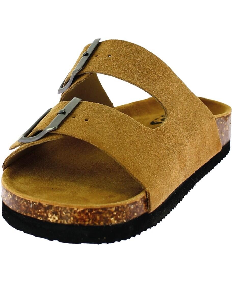 Sandales Cuir à 2 Brides Homme Elementerre Sandalma 44 Beige 3/5