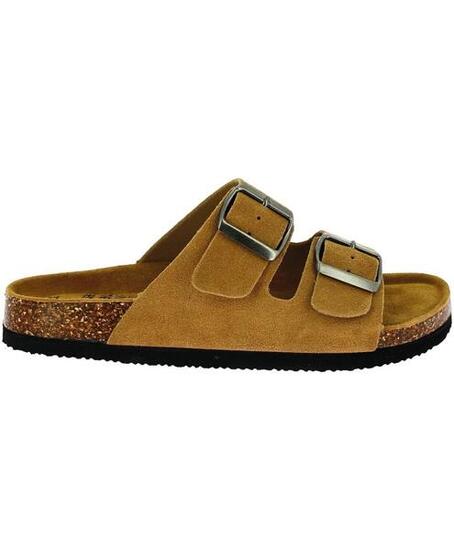 Sandales Cuir à 2 Brides Femme Elementerre Sandalma 36 Beige