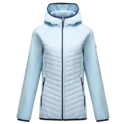 Dames andreson stretch water-repellent hybrid quilted jas