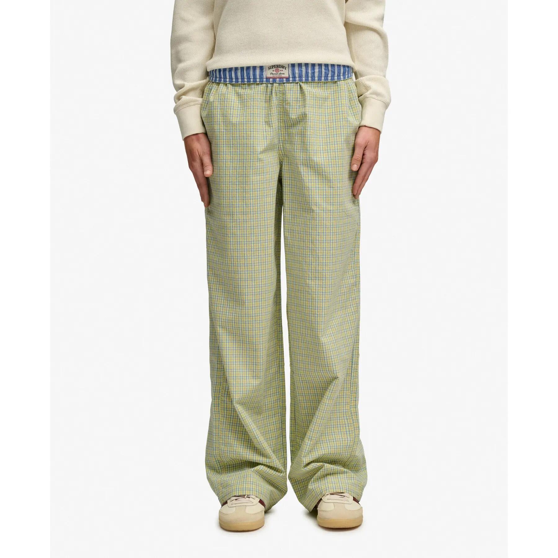 Pantaloni da donna Superdry Mini Check 2/7