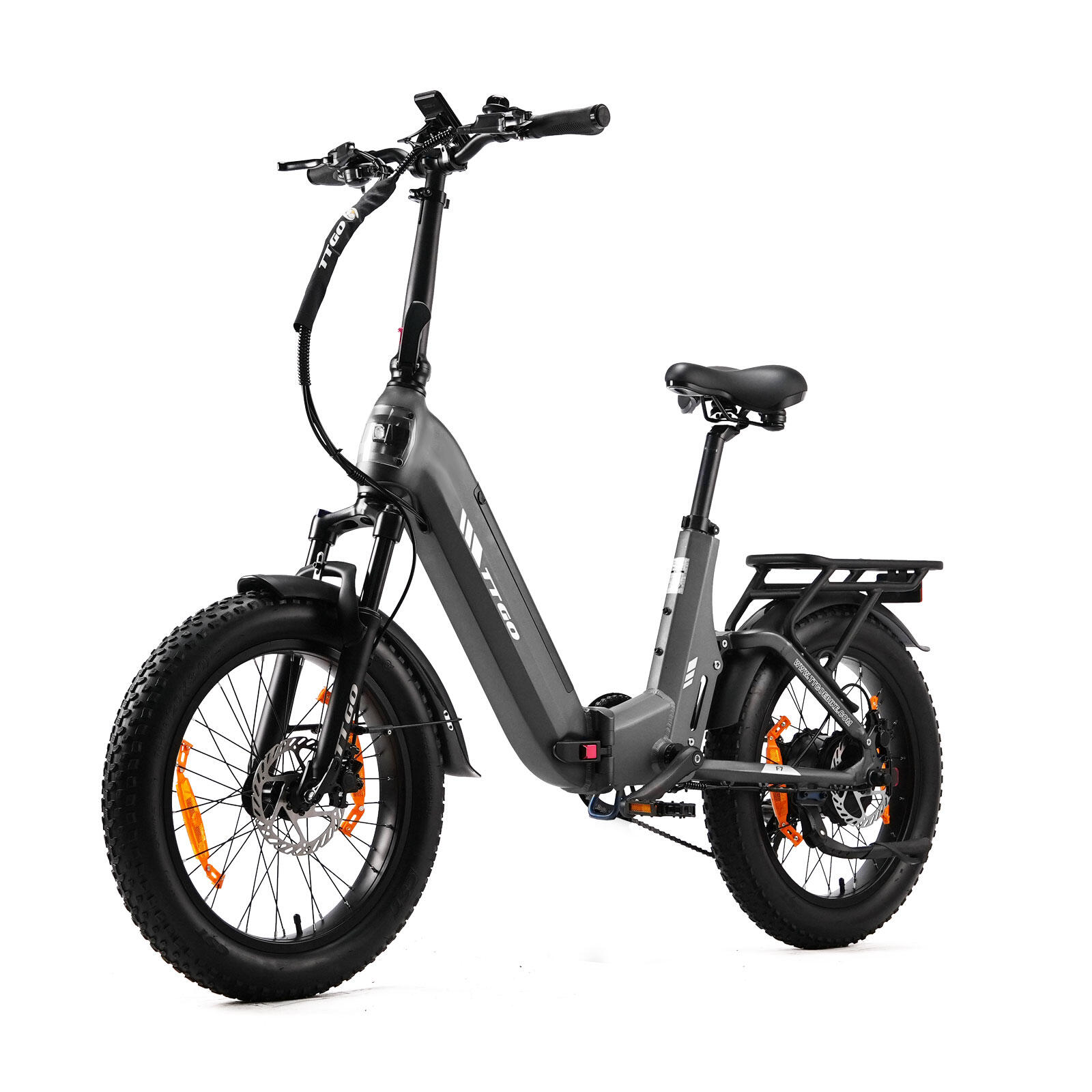 TTGO Skládací elektrokolo TTGO F7, baterie 48 V 15 Ah, motor 250 W