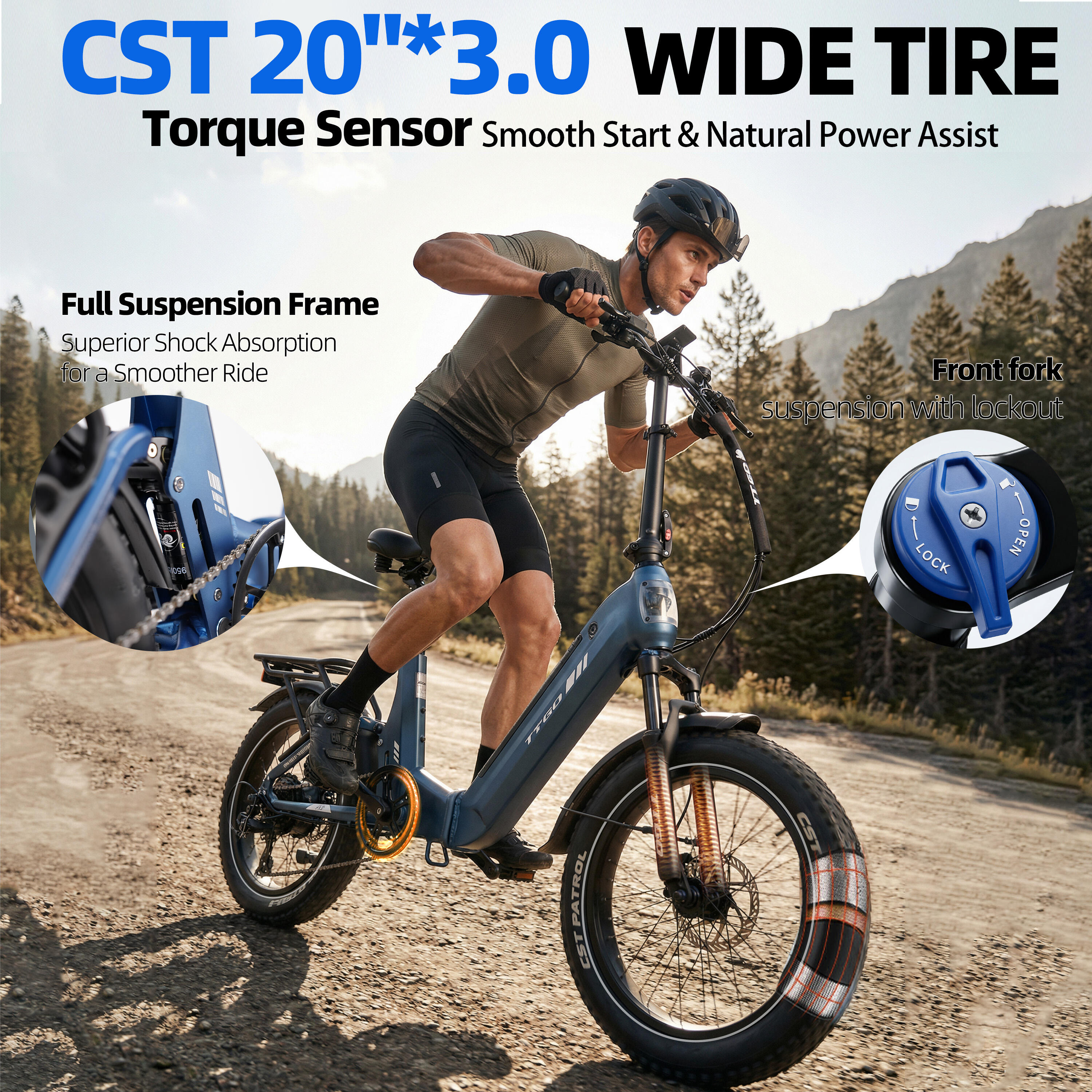 Skládací elektrokolo TTGO F7, baterie 48 V 15 Ah, motor 250 W 6/7