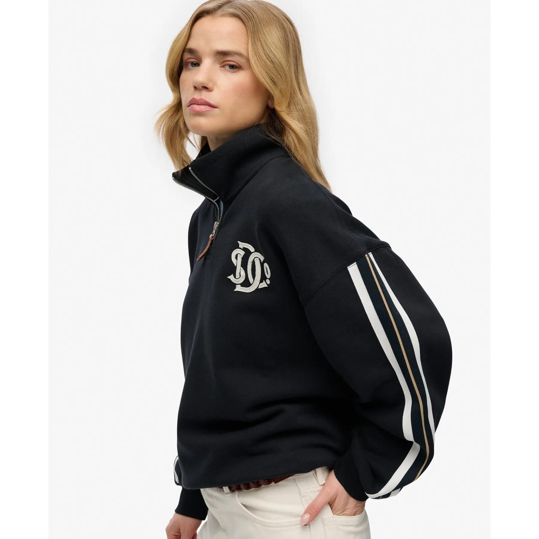 Sweatshirt 1/2 zip femme Superdry Country Club 5/6