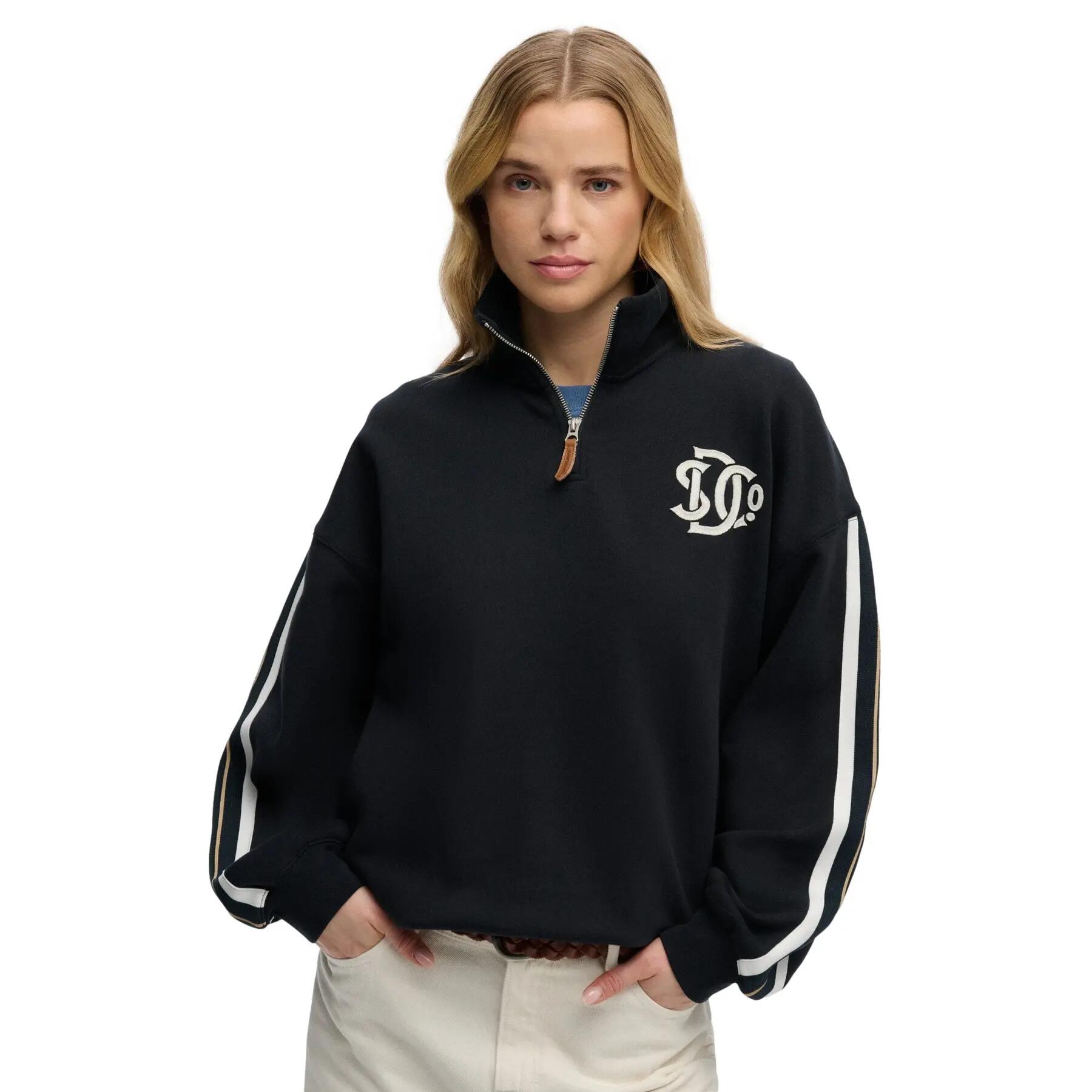 Sweatshirt 1/2 zip femme Superdry Country Club 2/6