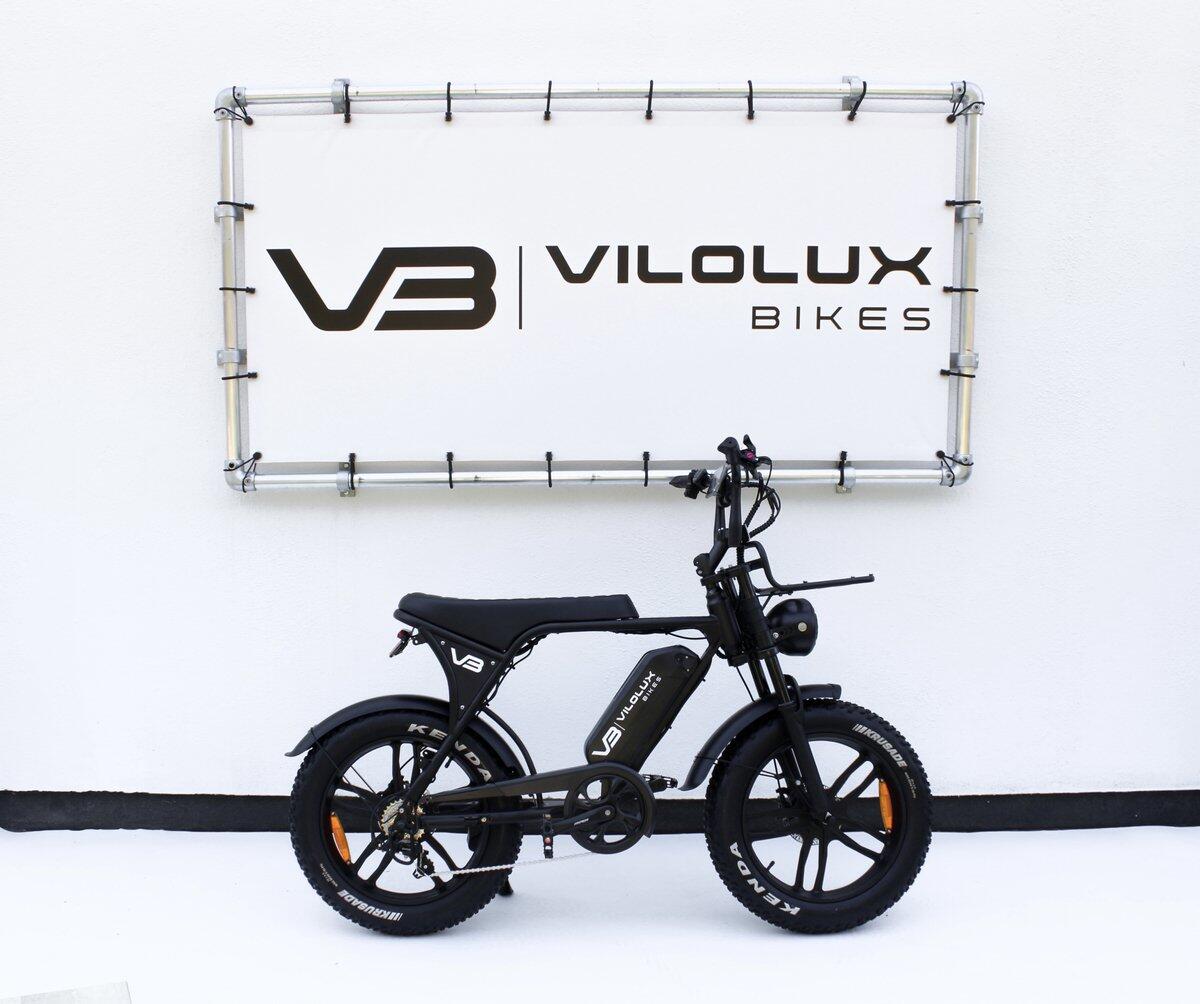**Fatbike V8/C80 PRO avec porte-bagages avant – Noir – Livré prêt à rouler** 2/7