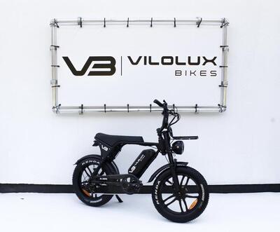 Fatbike v8/c80 pro met voorrek - grijs - rijklaar geleverd