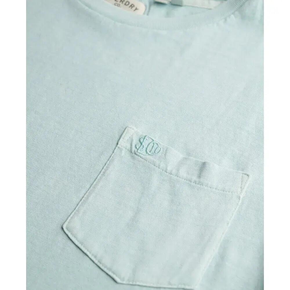 T-shirt lniany z kieszenią Superdry Classic 2/2