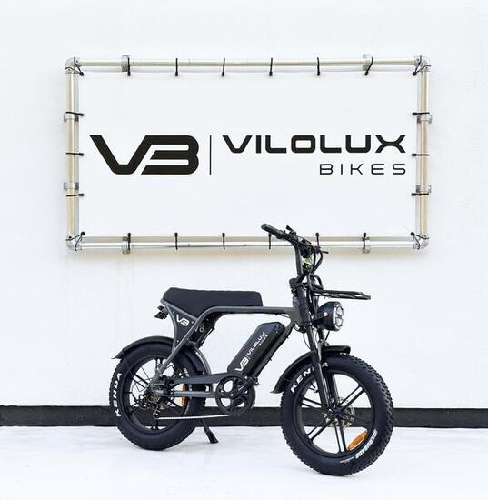 Fatbike V8/C80 PRO met voorrek - GRIJS - Rijklaar geleverd