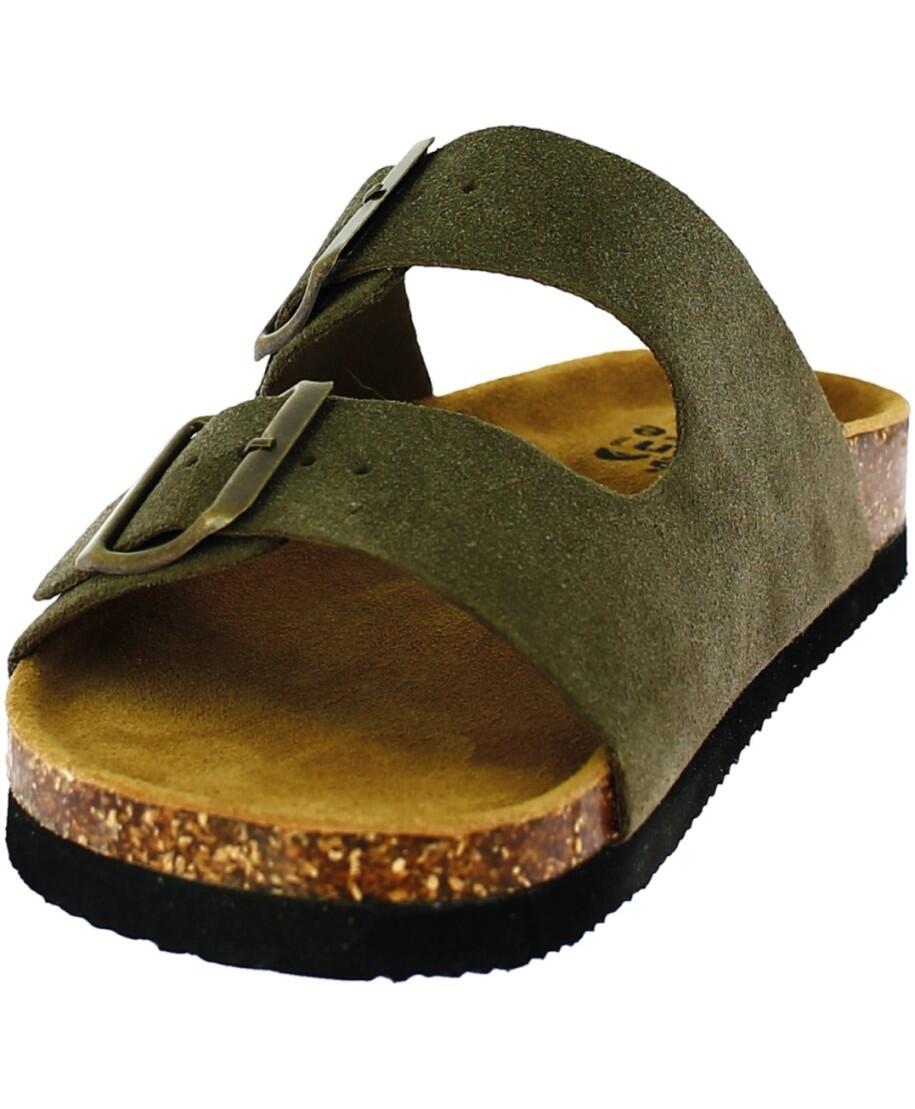 Sandales Cuir à 2 Brides Homme Elementerre Sandalma 41 Kaki 3/6
