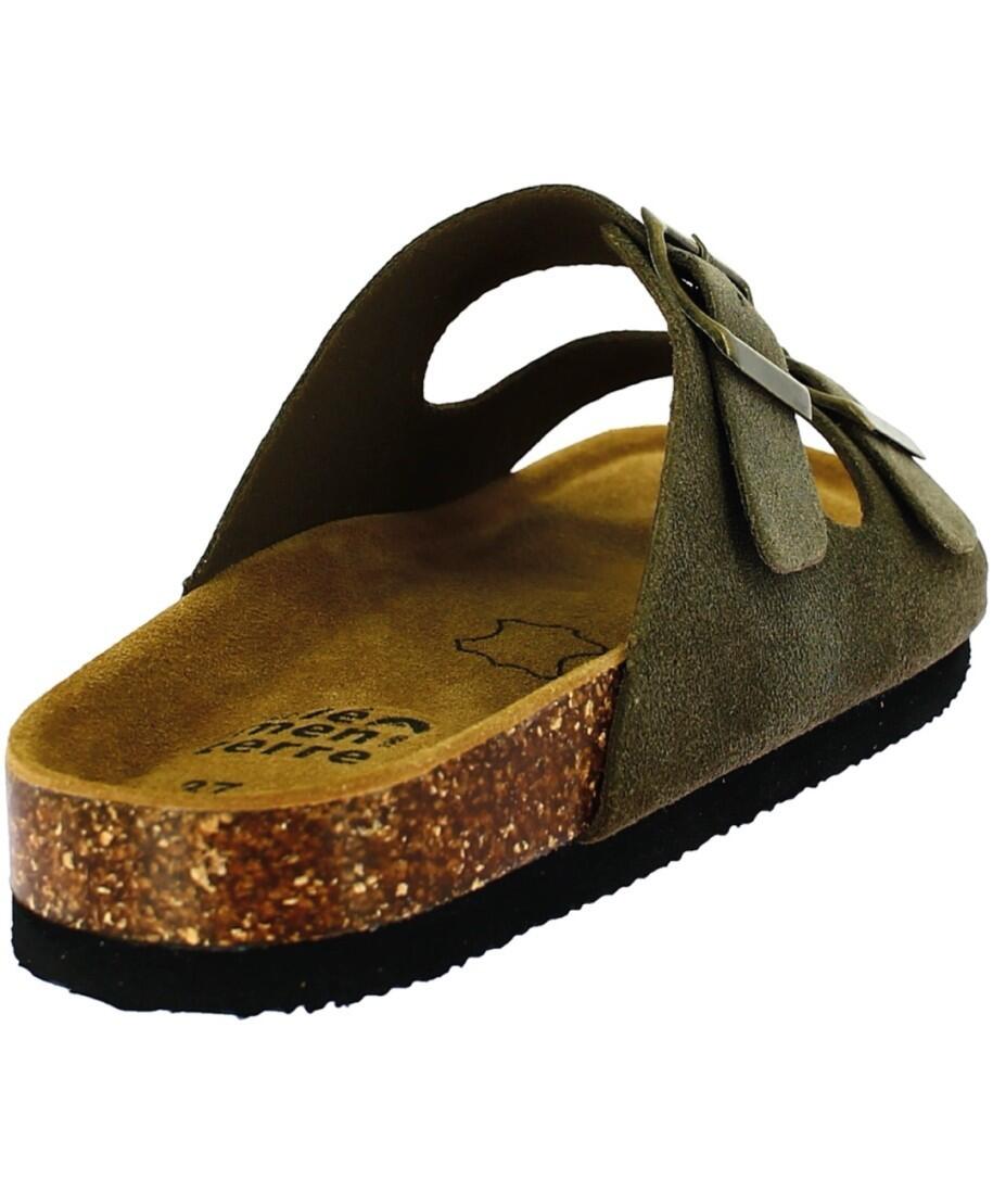 Sandales Cuir à 2 Brides Homme Elementerre Sandalma 41 Kaki 6/6