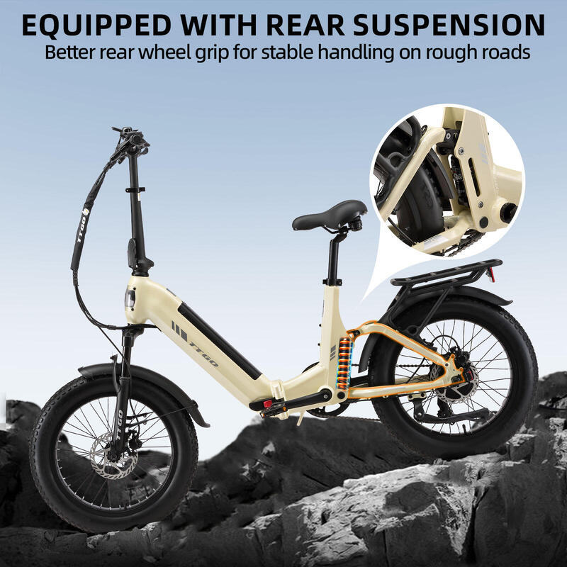 Bicicletă electrică cu suspensie completă TTGO F7 cu 720Wh