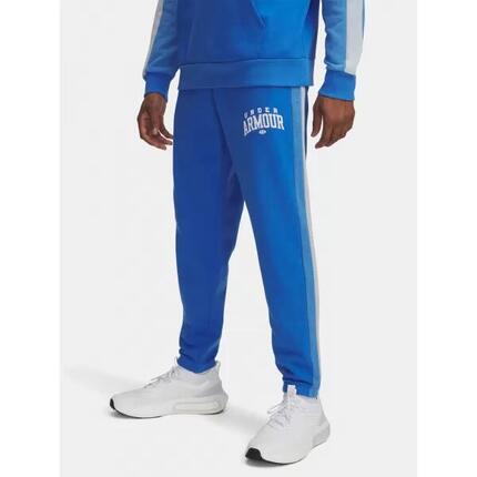 Spodnie Męskie Under Armour Dresowe Z Logo Rival Fleece Colorblock