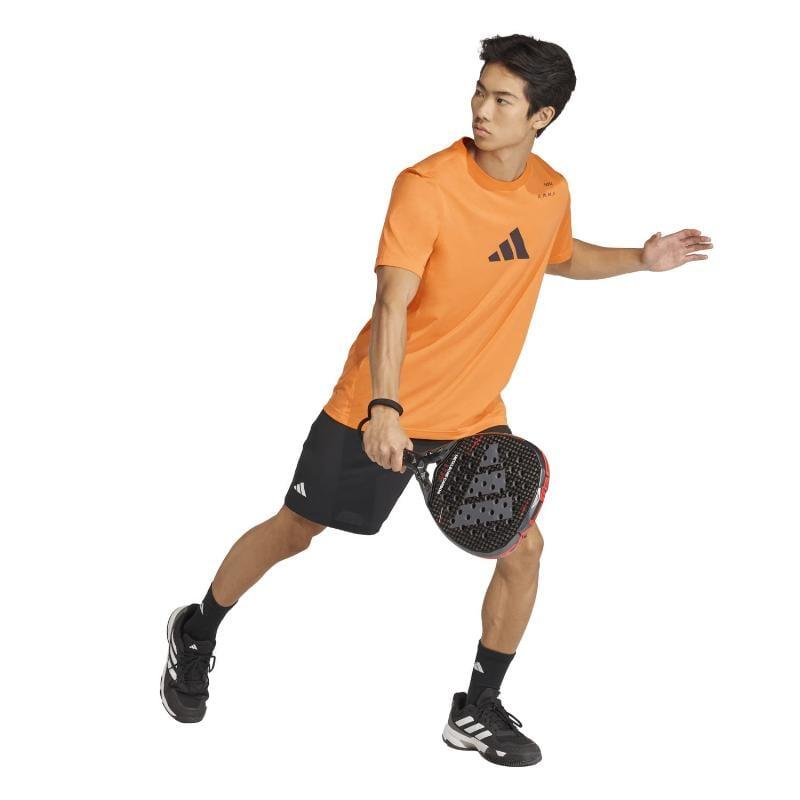 Camiseta Laranja Gráfica Padel da Adidas 2/5