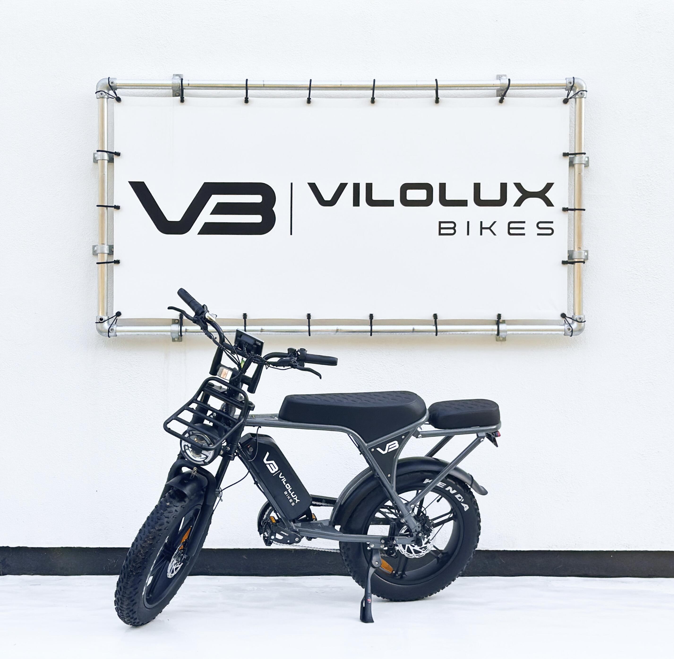 Fatbike V8/C80 PRO siège arrière + porte-bagages avant – Gris – prêt à rouler 2/2