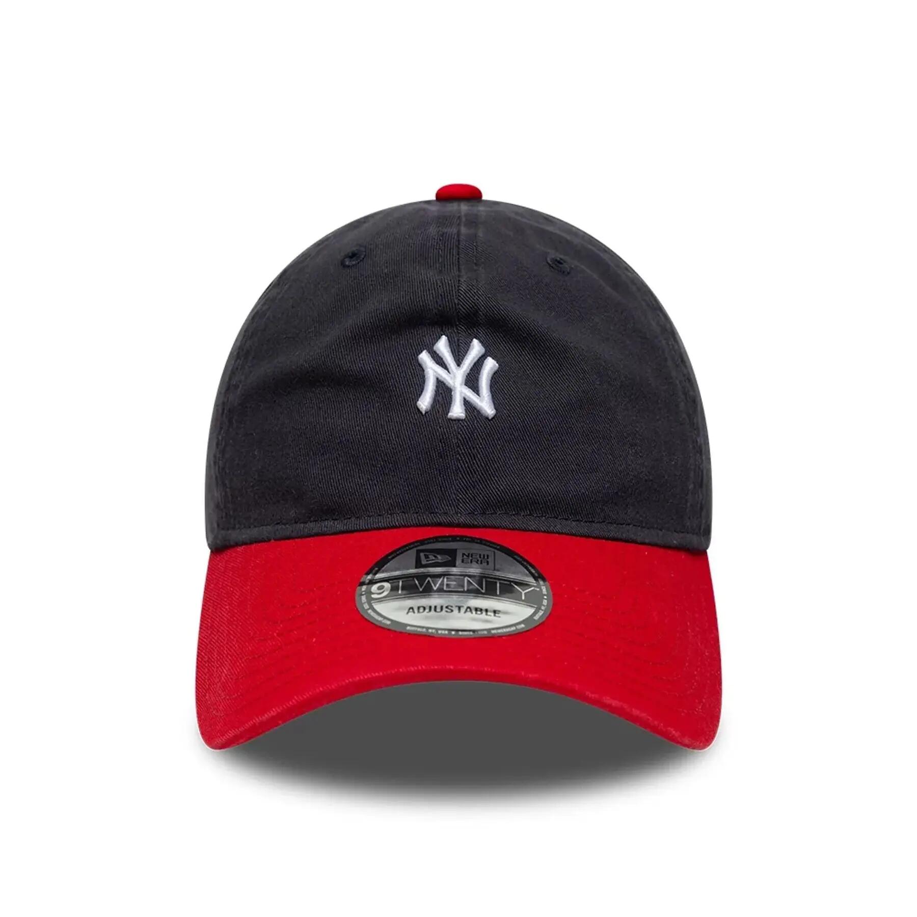Gorra de béisbol de los New York Yankees New Era 9Twenty Mini Washed Contrast 3/5