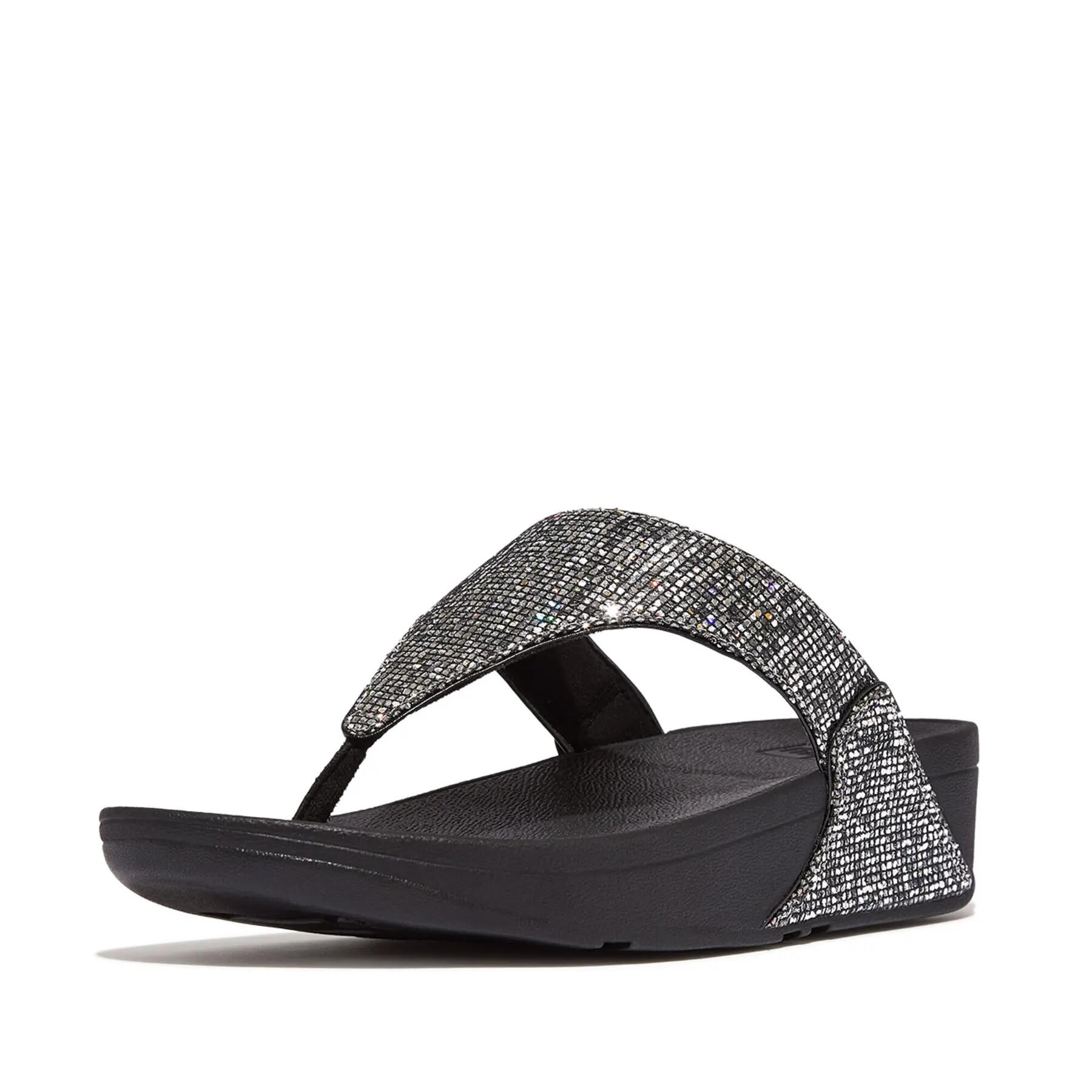 Sandały damskie FitFlop Lulu Toe Post - Glitterball 2/7