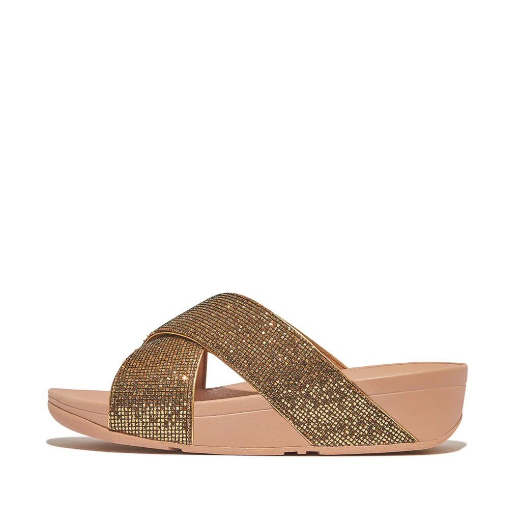 Women's sandals FitFlop Lulu Cross Slide - Glitterball