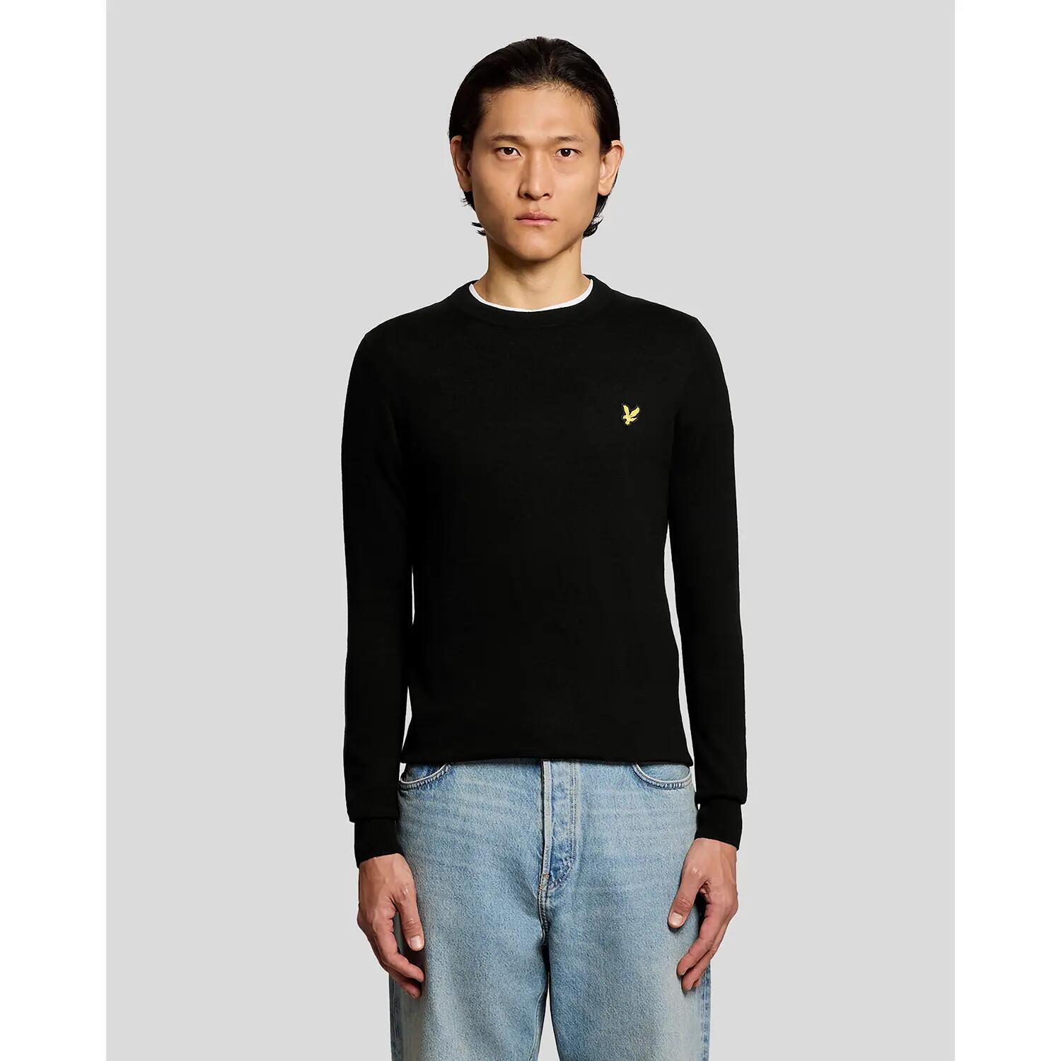 Sweter z okrągłym dekoltem z bawełny merino Lyle & Scott 3/7