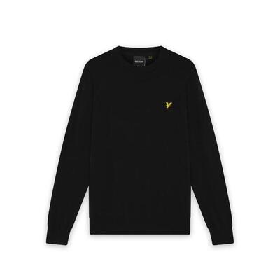 Merino katoenen trui met ronde hals lyle & scott