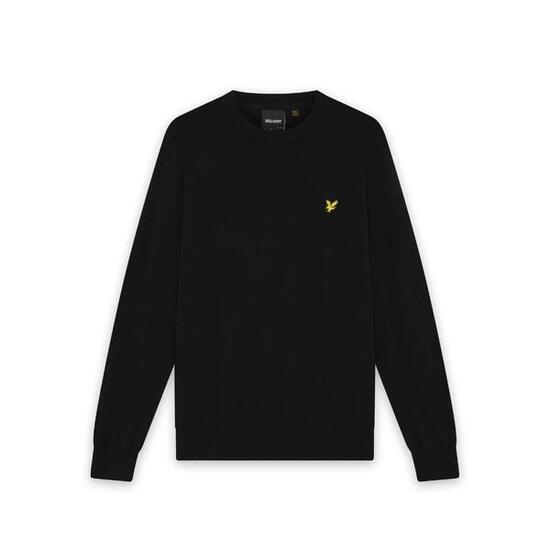 Pull col rond coton mérinos Lyle & Scott